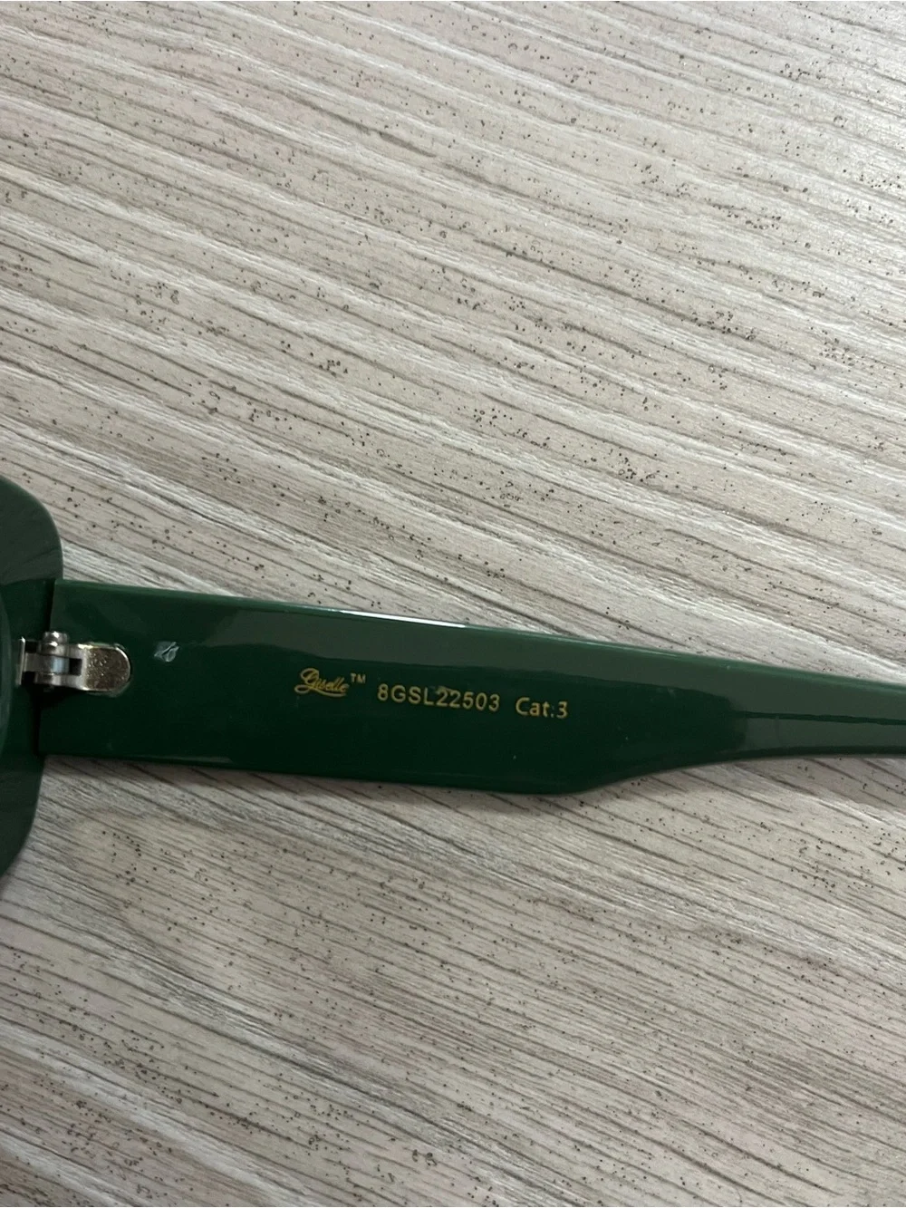 Retro Rectangle Sunglasses in Tan and Forest Green